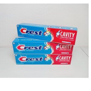 🎁FREE with $25 ORDER// Crest Cavity Protection Toothpaste, 3 boxes SET, NEW!